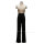 Women Office Loose Tube Wide Leg Pants Jumpsuits